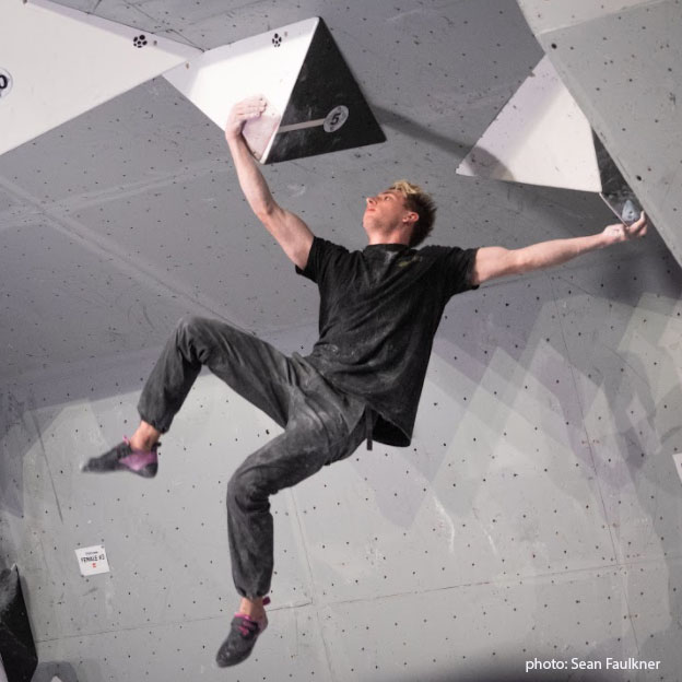 image of Ben Hanna in climbing competition