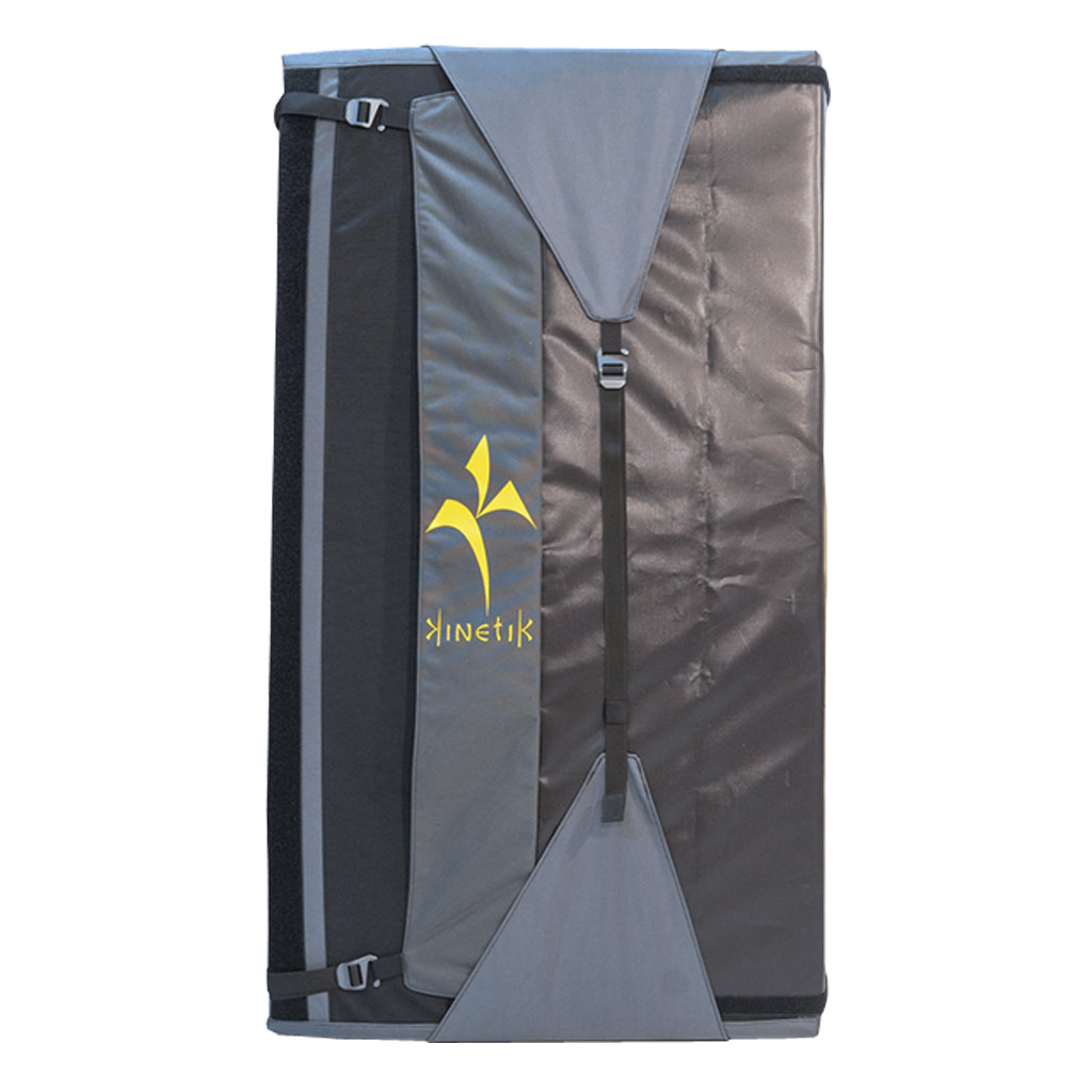 front view of a bouldering crash pad