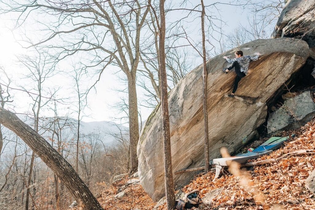 rumbling bald bouldering